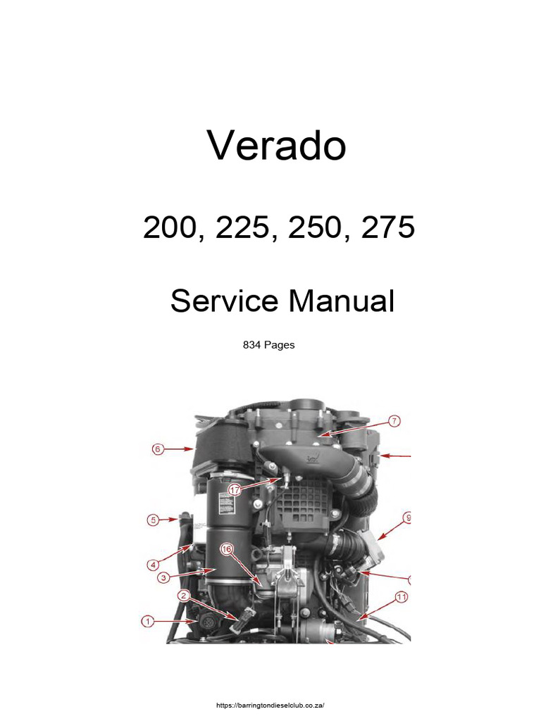Verado 200-275 Service Manual Guide | PDF | Gear | Horsepower