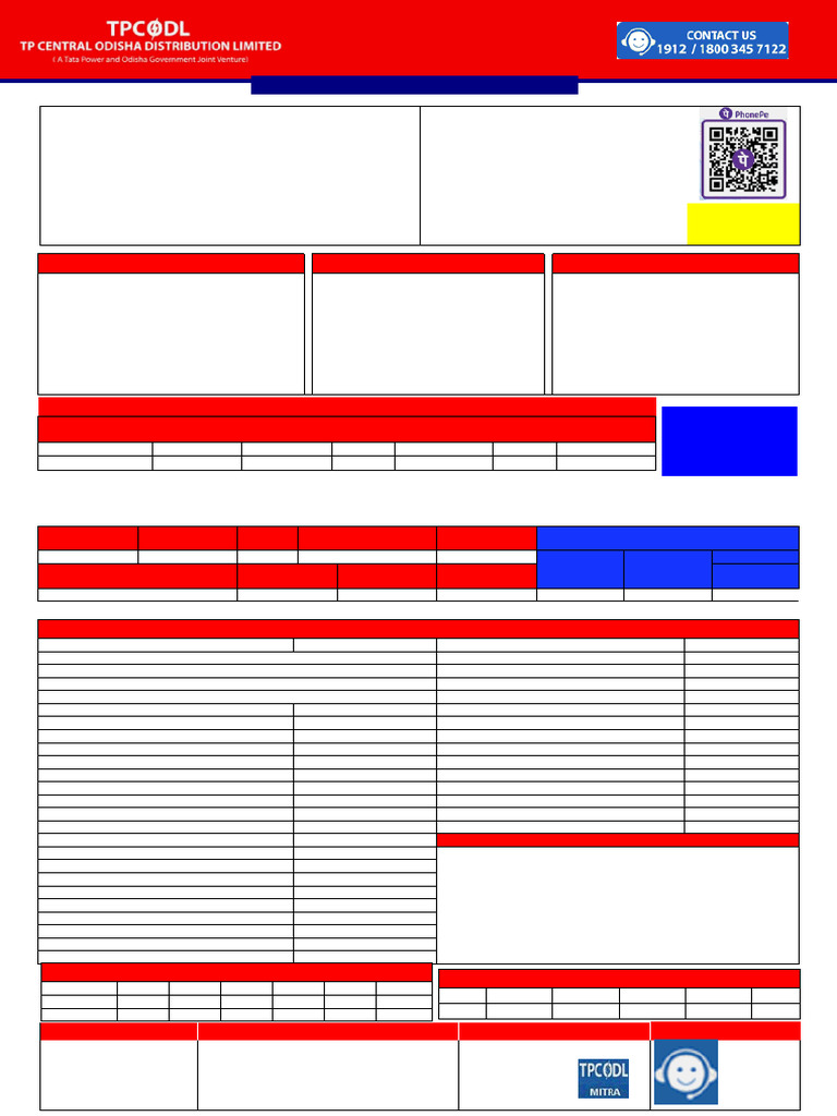 Electricity Bill Pdf Payments Electrical Engineering