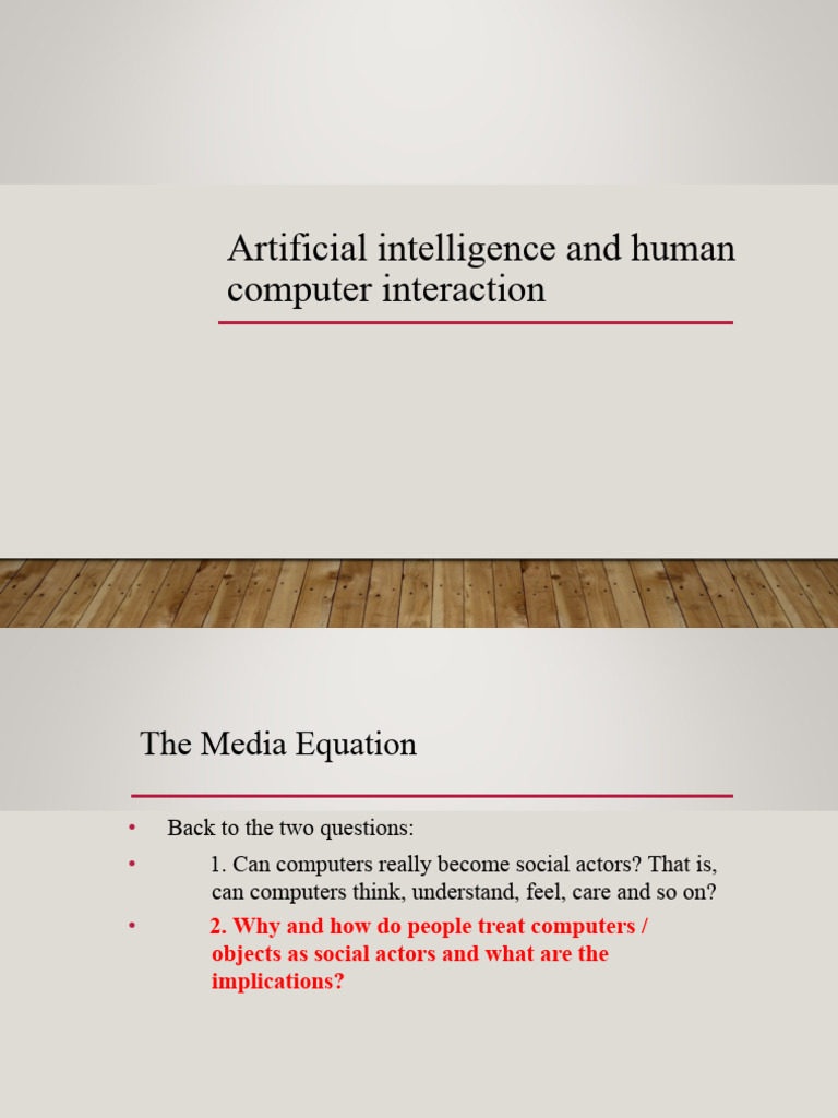 AI and Human-Computer Interaction Insights | PDF | Artificial ...