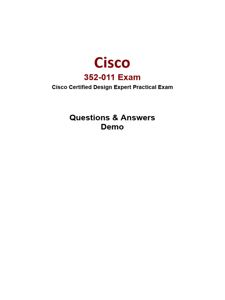 Cisco Certified Design Expert Exam Q&A | PDF | Computer Network | I Pv6