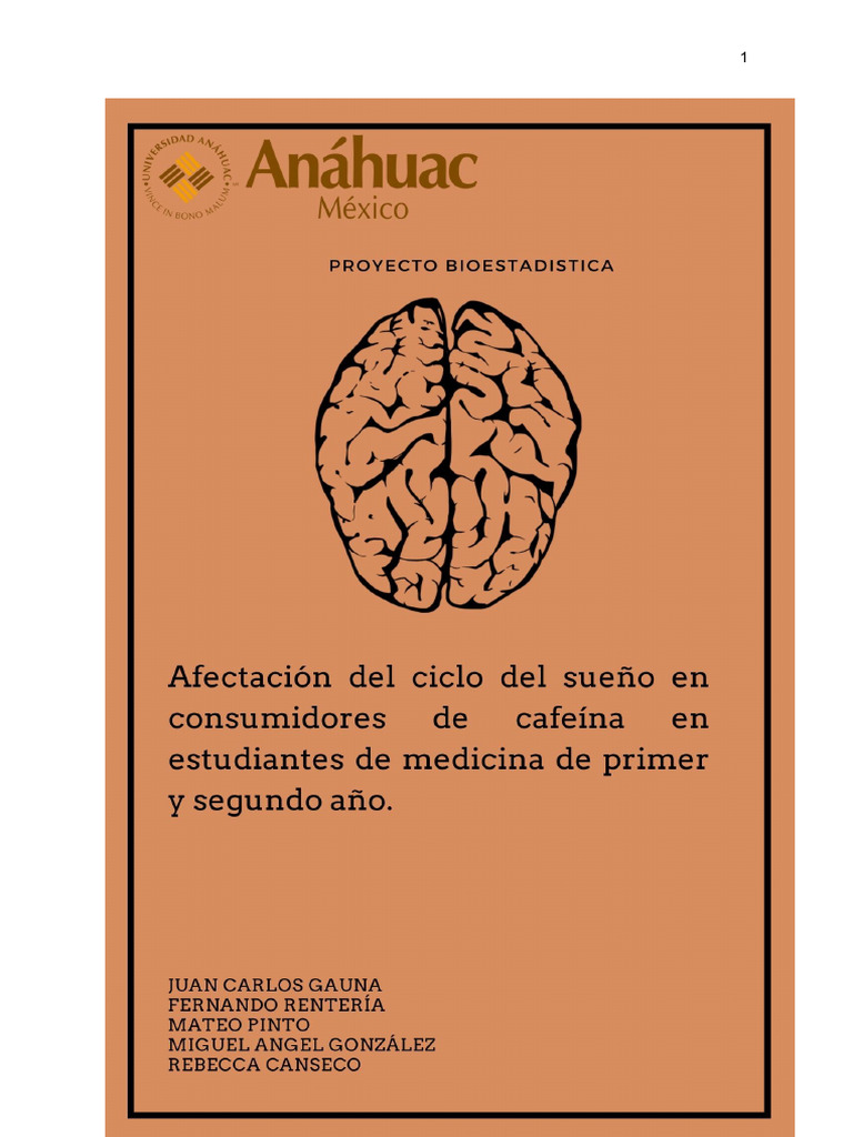 Efecto de la cafeína en el sueño de estudiantes de medicina | PDF ...