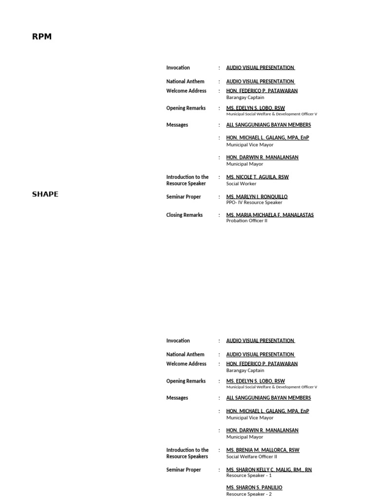 PROGRAMME CONTENT Nov. 14 | PDF
