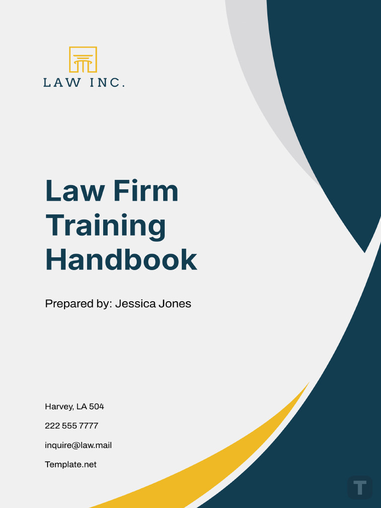 Law Firm Training Handbook Template | PDF