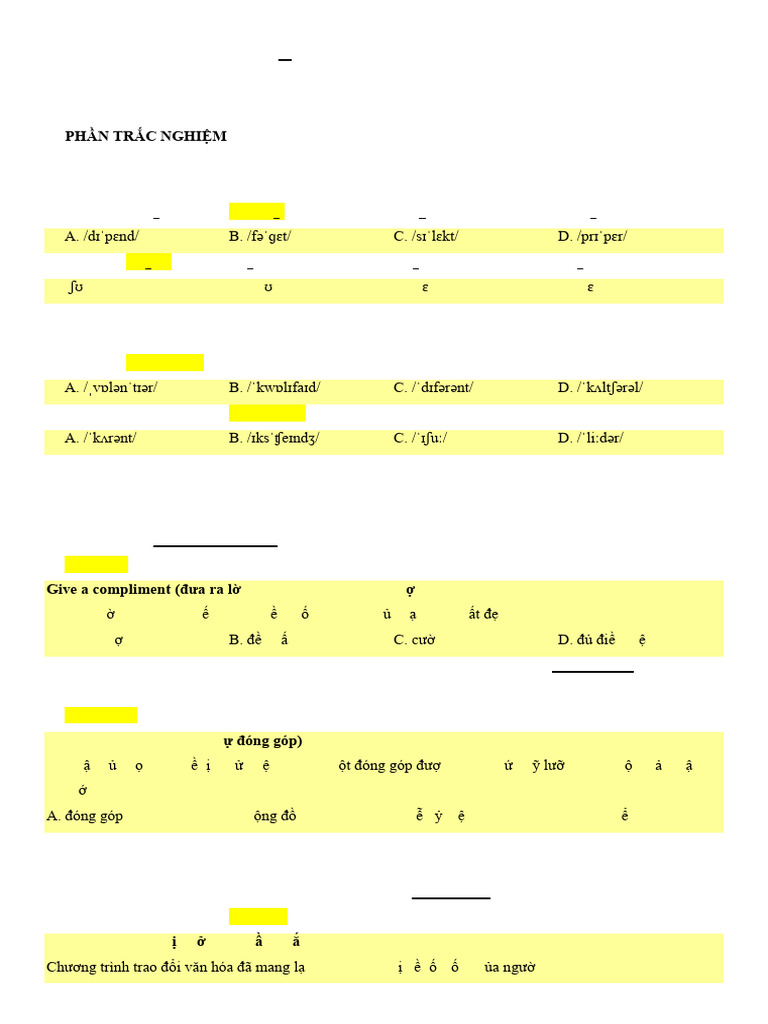 English 11 Test For Unit 4 - GV | PDF