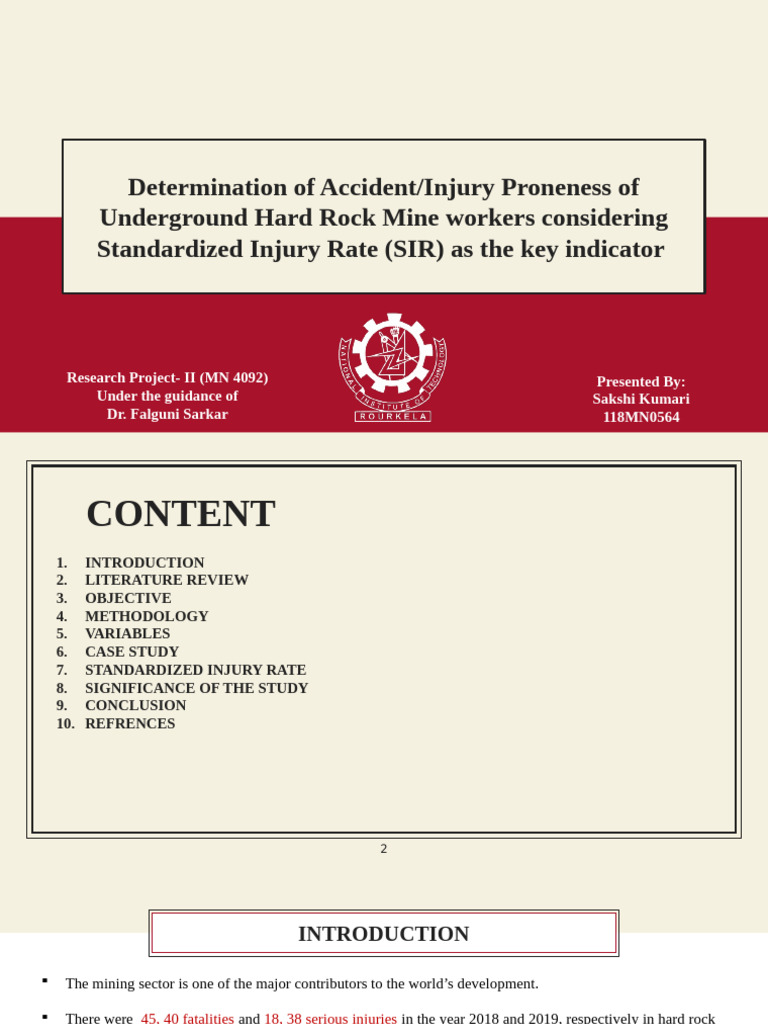 Accident Proneness in Hard Rock Mines | PDF | Mining | Occupational ...