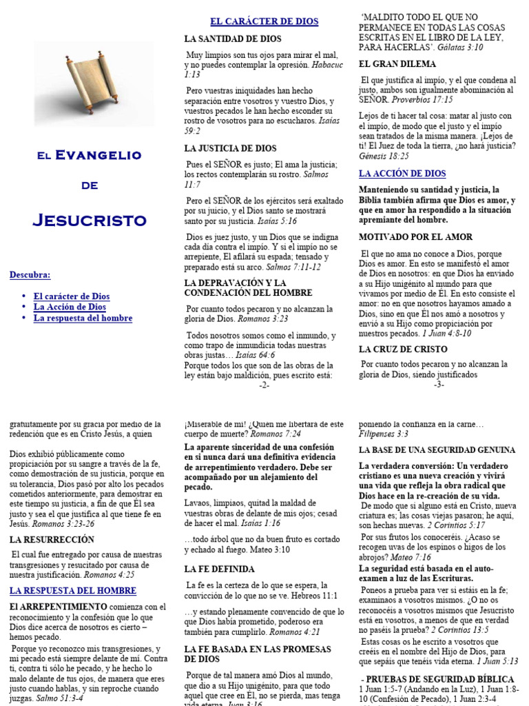 El Evangelio de Jesucristo | PDF | Pecado | Cristo (título)