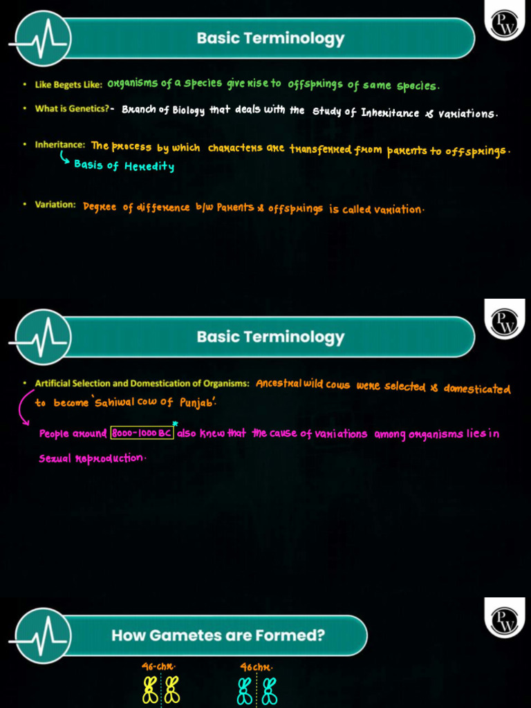 Principle of Inheritance and Variation | PDF