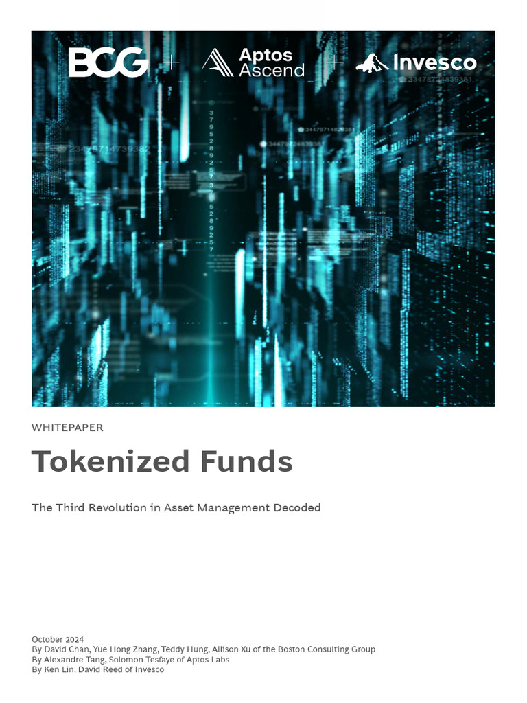 BCG Tokenized-Funds-The-Third-Revolution-In-Asset-Management-Decoded 202410  | PDF | Investment Fund | Exchange Traded Fund