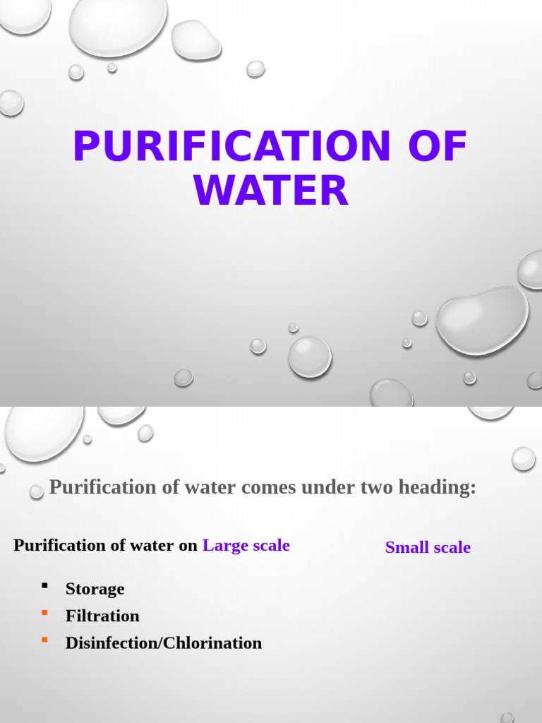 Large-Scale Water Purification Methods | PDF | Water Purification ...