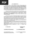 ACTA ADMINISTRATIVA