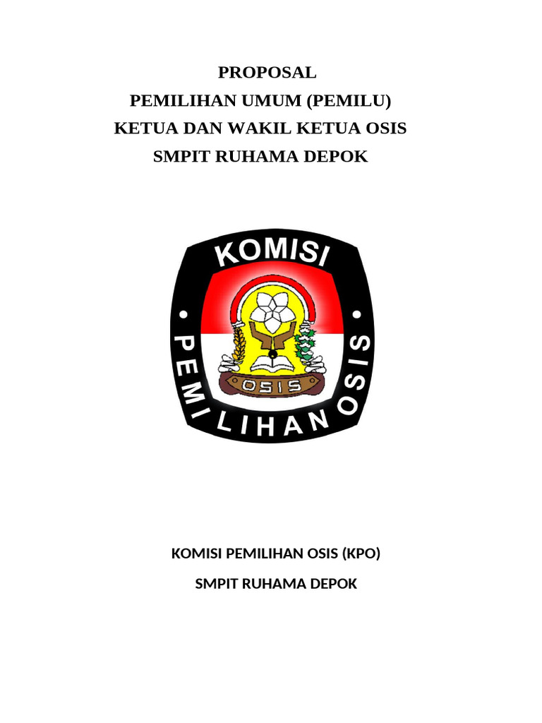 Pemilihan Ketua OSIS SMPIT Ruhama 2024 | PDF