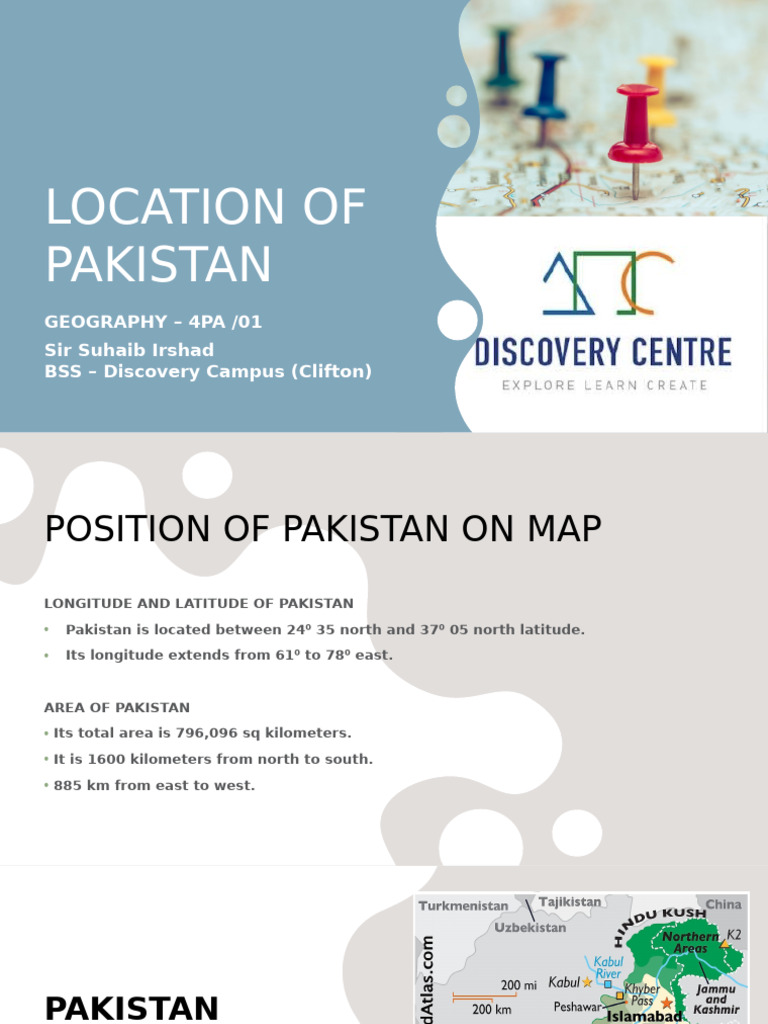 Location of Pakistan: Geography - 4pa /01 Sir Suhaib Irshad BSS ...