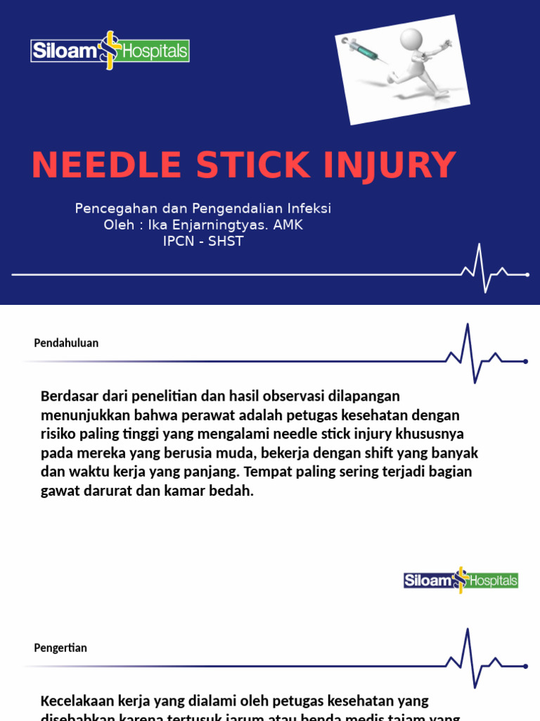 Needle Stick Injury | PDF