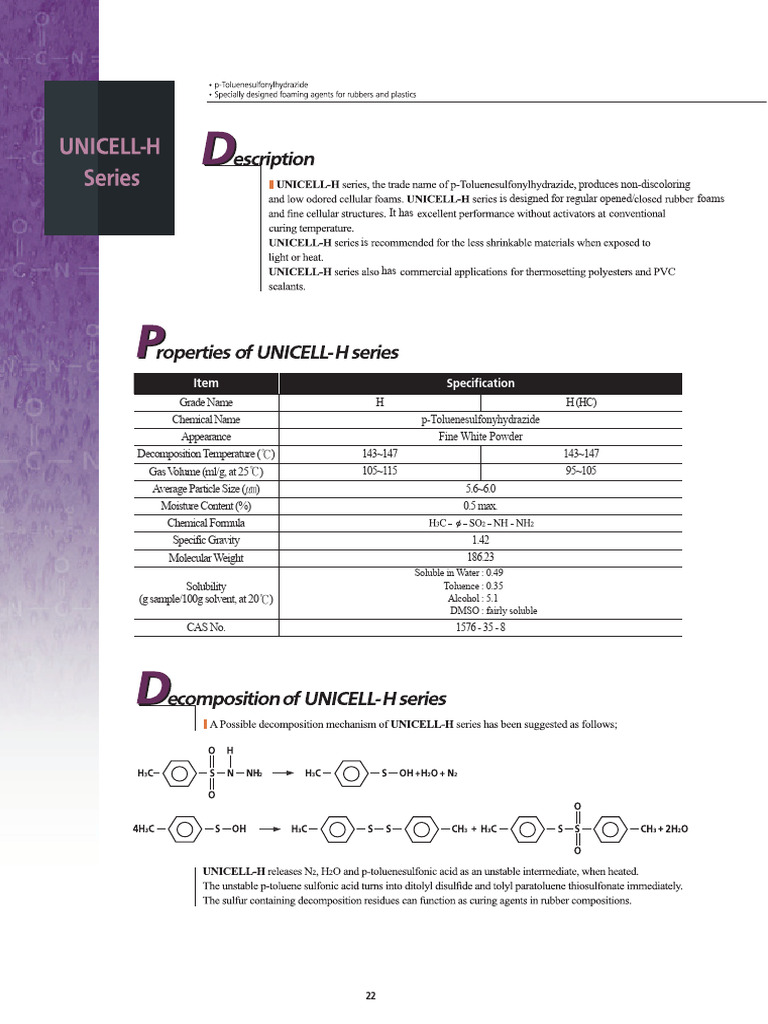 Unicell H | PDF