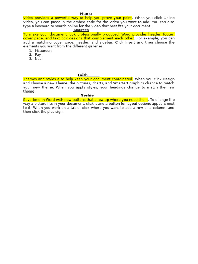 Word Document Design Tips | PDF