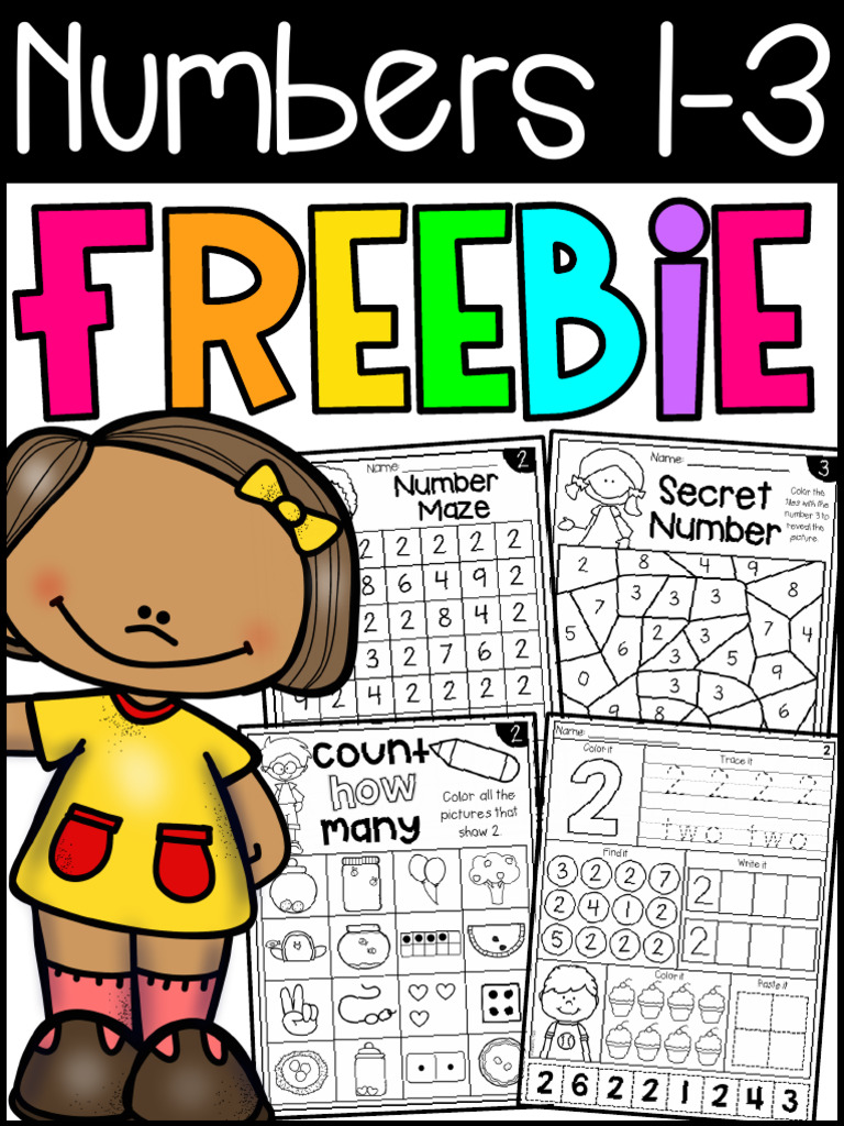 FREENumbersWorksheetsforNumbers13 1 | PDF