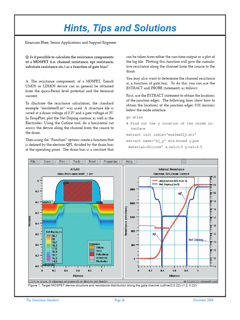MOSFET Resistance Calculation Guide | PDF | Field Effect Transistor ...