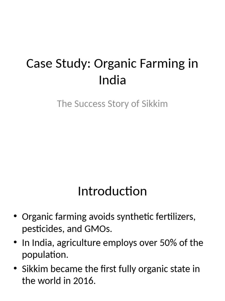 Indian Organic Farming Sikkim | PDF