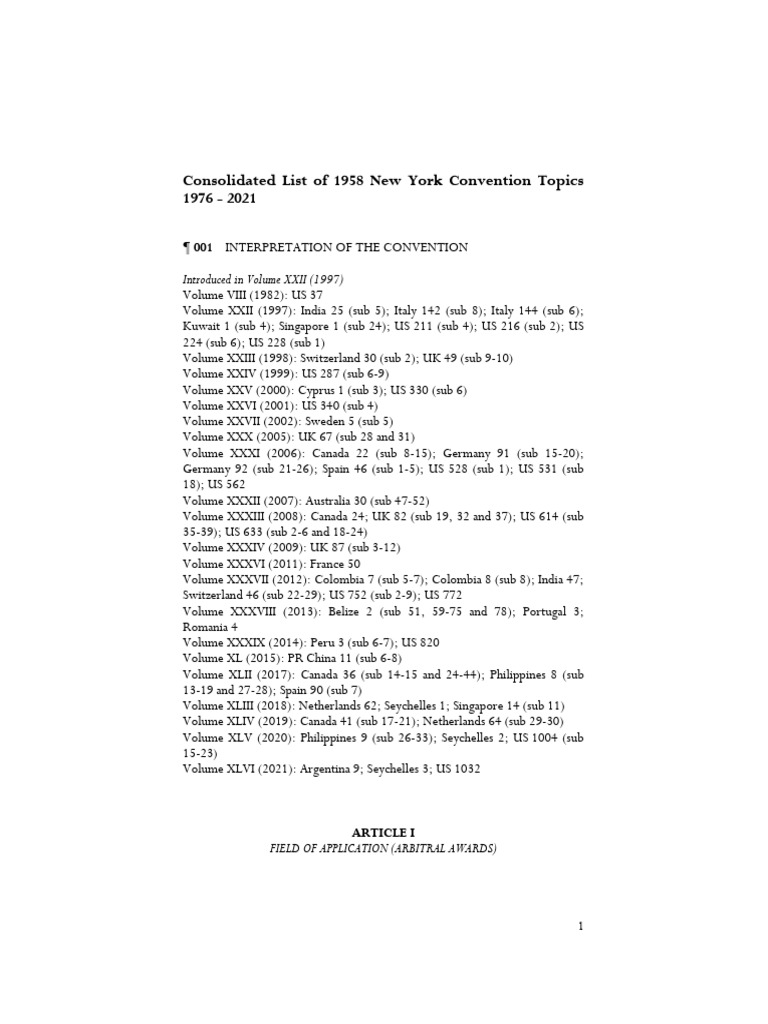 Yearbook Consolidated List Nyc Cases 2021 Pdf