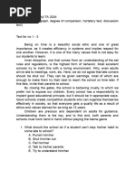 Grade 7 ELA TCAP Practice Test | PDF | Ice