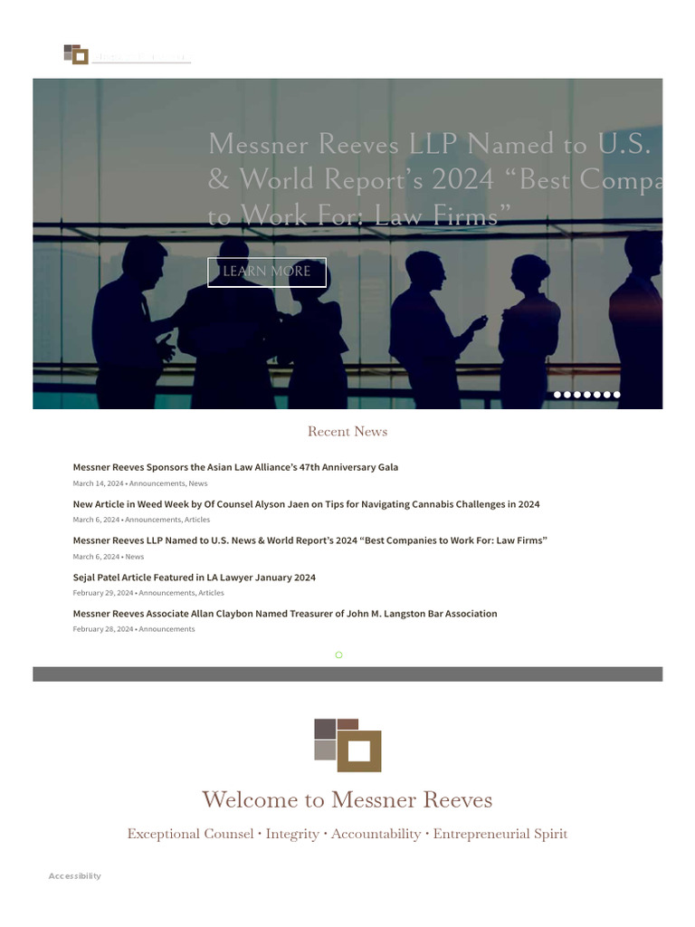 Messner Reeves Law Firm News Updates | PDF | Business | Economies
