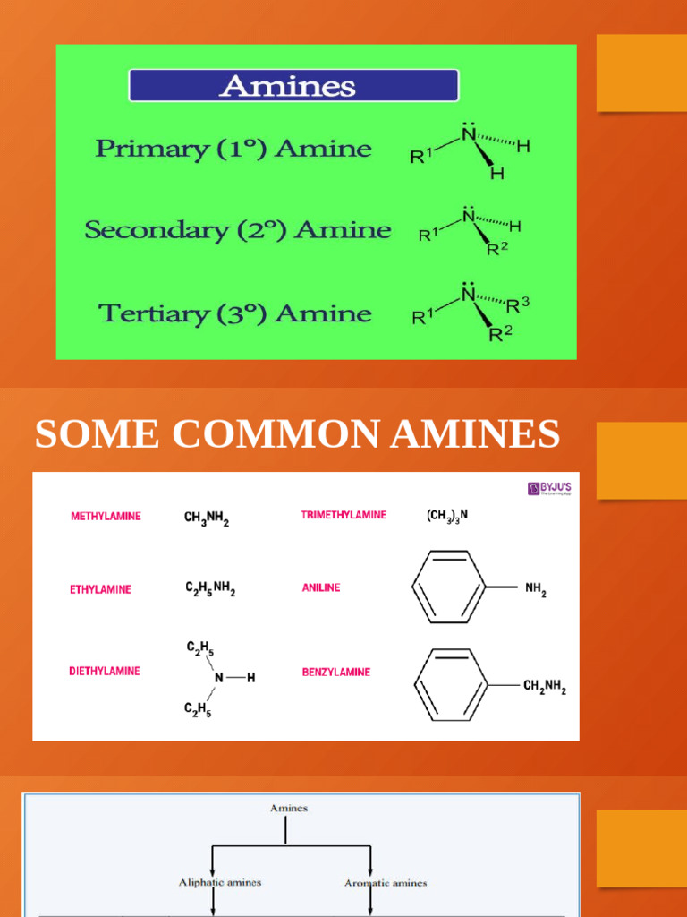 PPT AMINES XII | PDF | Amine | Chemical Reactions