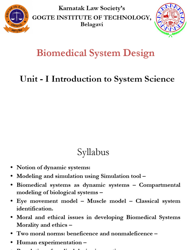 Biomedical System Design Overview | PDF | Food And Drug Administration ...