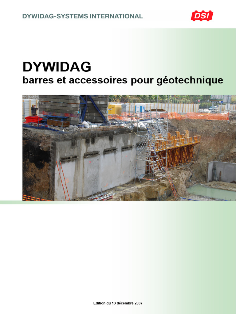 Catalogue DYWIDAG - Barres et Accessoires | PDF | Écrou