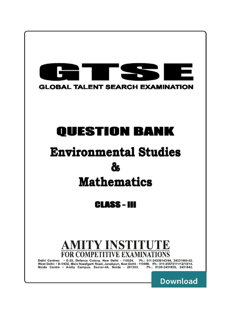 Gtse evs sample paper 2 pdf