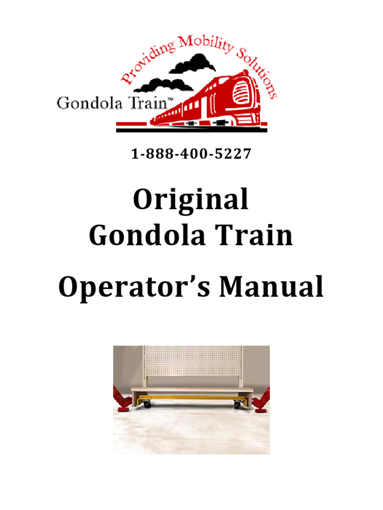Gondola Train Operator Guide | PDF | Airship | Manufactured Goods