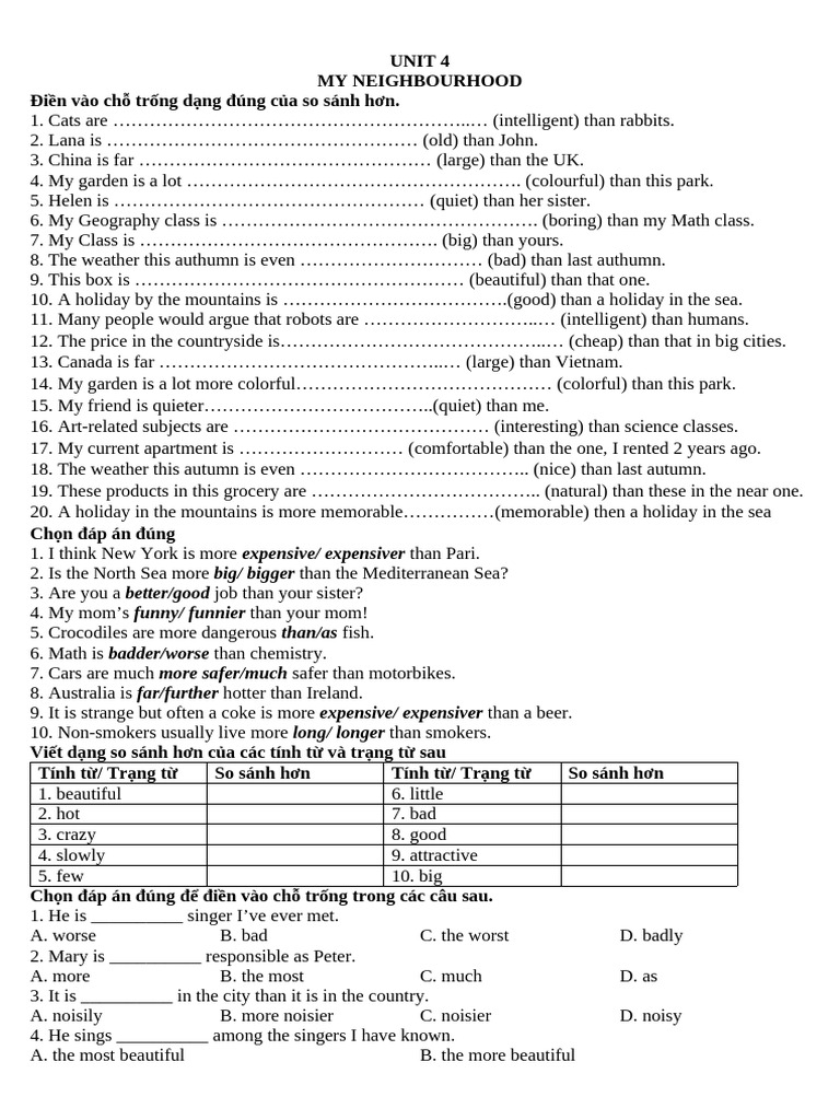 Bt b tr anh 6 global hki hs unit 4 my neighbourhood pdf hue