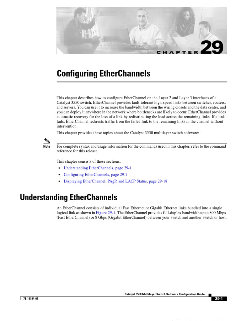 Configuring Ether Channels PDF Network Switch Port