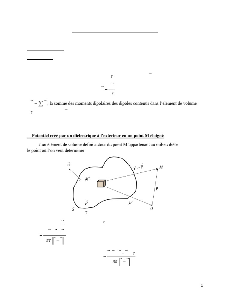 Electromagnétisme : Milieux Diélectriques | PDF | Diélectrique ...