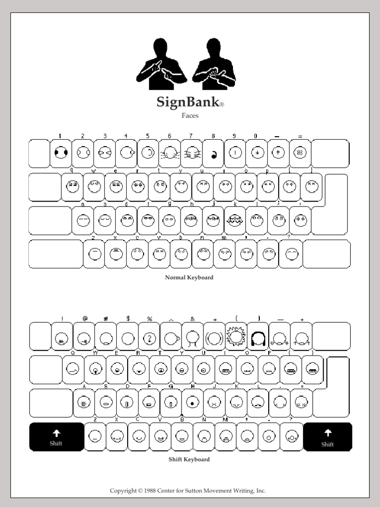 sw0136 SignBank Fonts 1988 | PDF