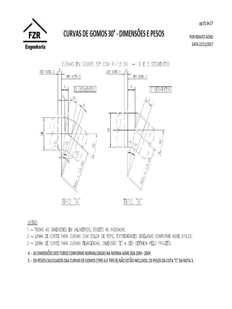 Dimensões e Pesos de Tubos ASME B36.10M | PDF | Plumbing | Mechanical ...