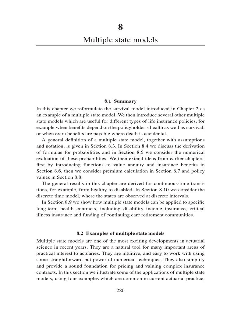 3ed Actuarial Mathematics for Life Contingent Risks-312-384 | PDF ...