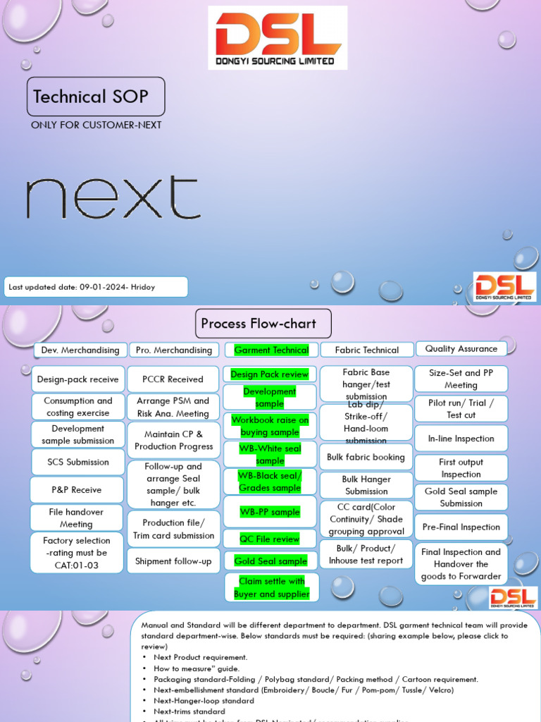 DSL - Next - SOP Technical Team-09!01!24 (Only Technical) | PDF | Audit ...