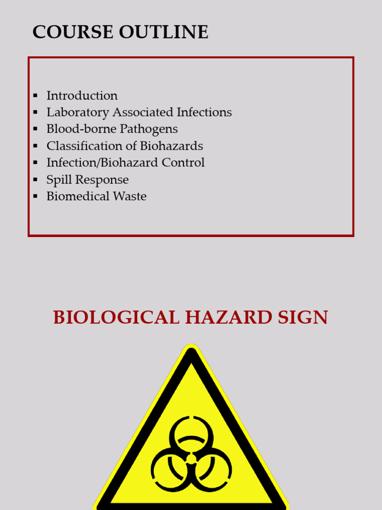 WEEK4_BIOLOGICAL_RISKS | PDF | Infection | Pathogen