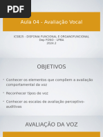 Avaliação Vocal com Escala GRBASI | PDF | Canto | Voz humana