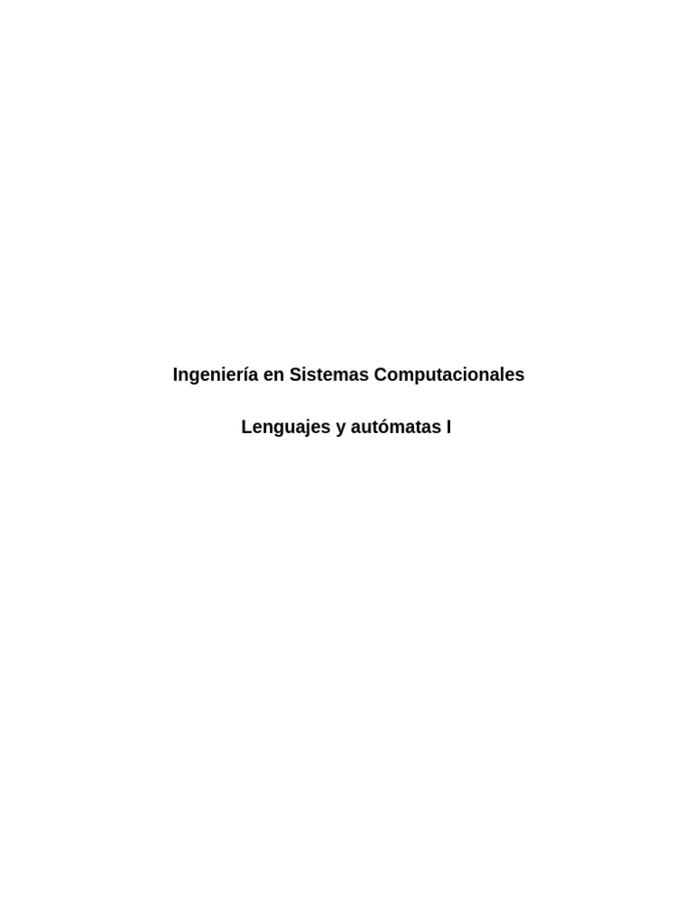 Ensayo lenguajesformales y compilador pdf compilador lenguaje de