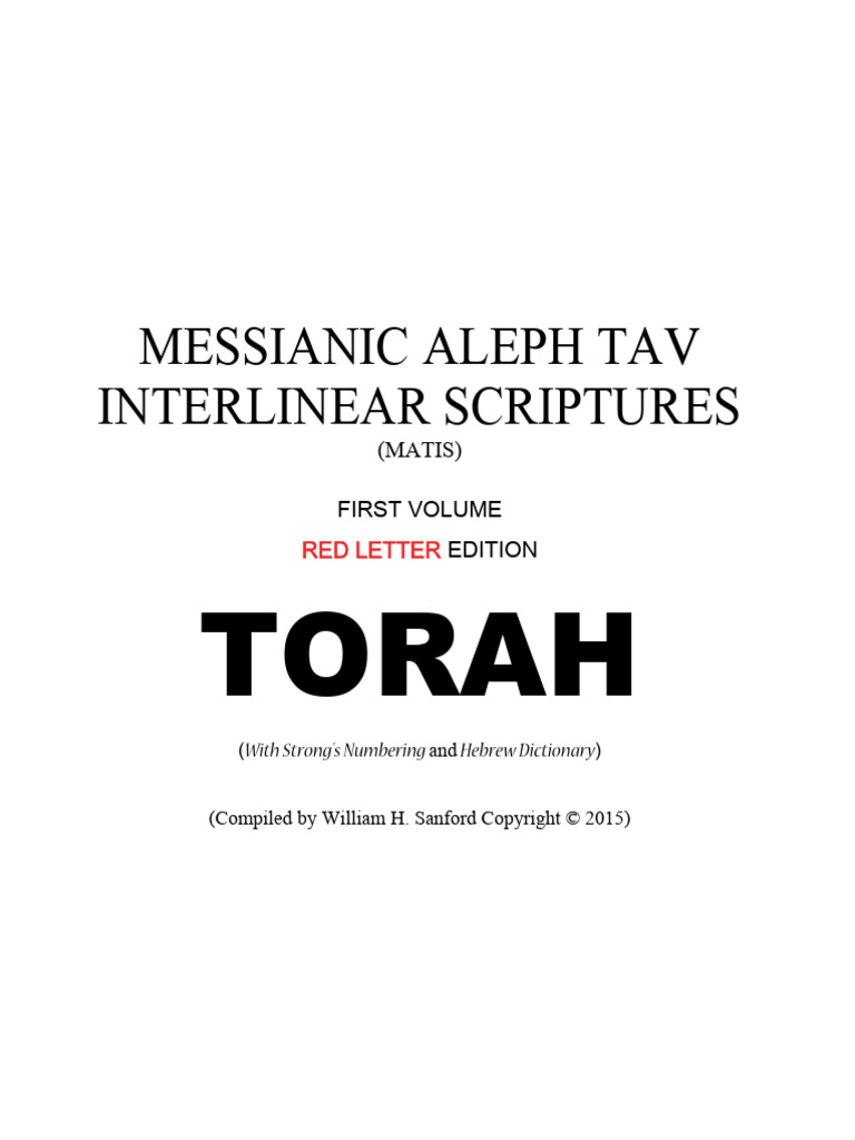 Messianic Aleph Tav Interlinear Torah | PDF | Hebrew Bible | Bible