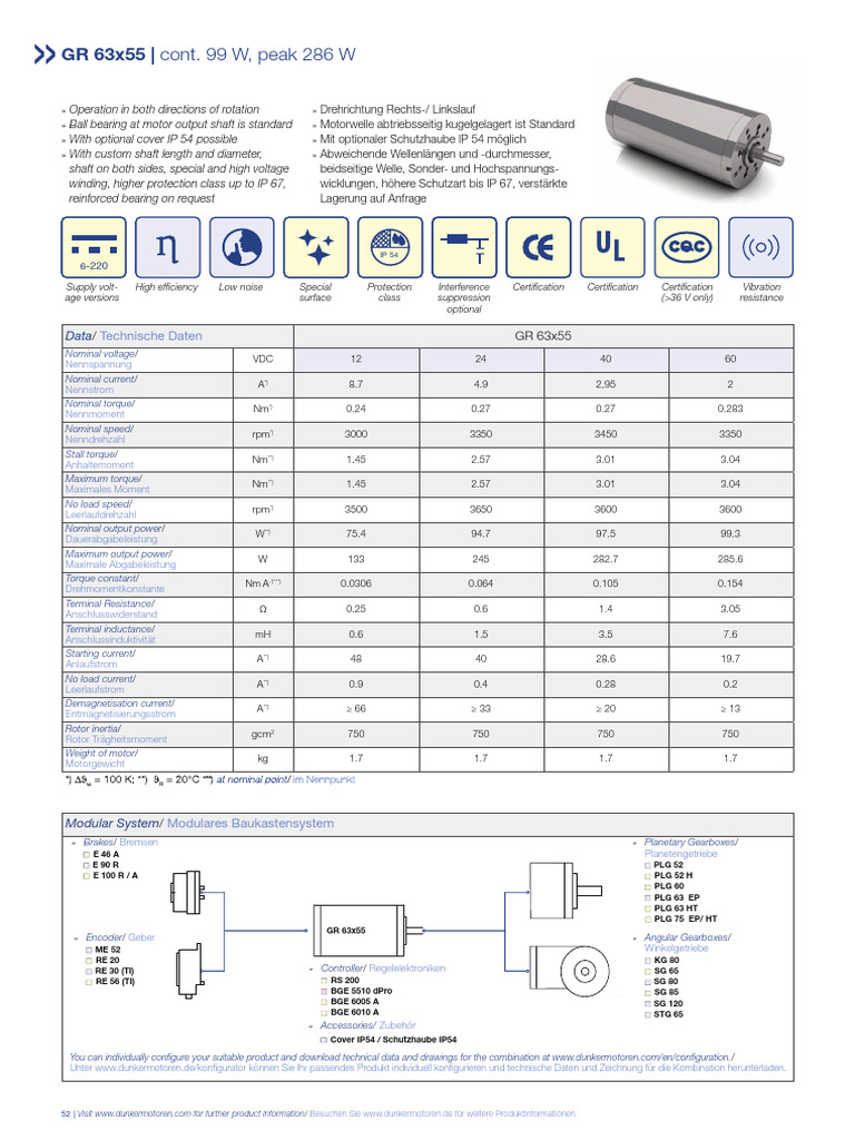 Motor Tocha Messer GR63X55 | PDF