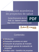 Evaluación económica de proyectos de salud