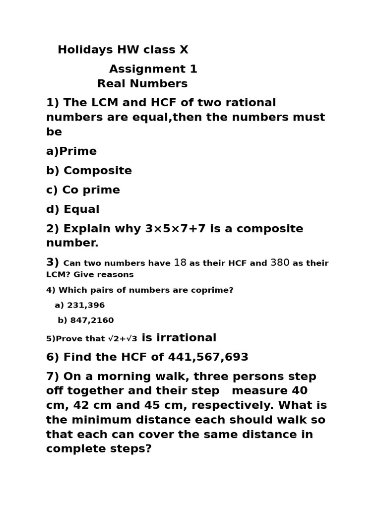 Attachment Resource 20240607105655 HW 10 Maths | PDF | Polynomial | Numbers