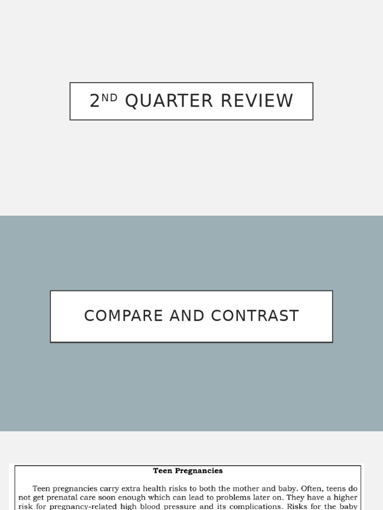 2nd Quarter Review | PDF