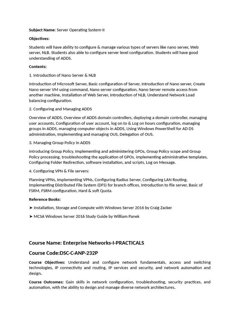 Server Operating System 2 | PDF | Computer Network | Network Switch