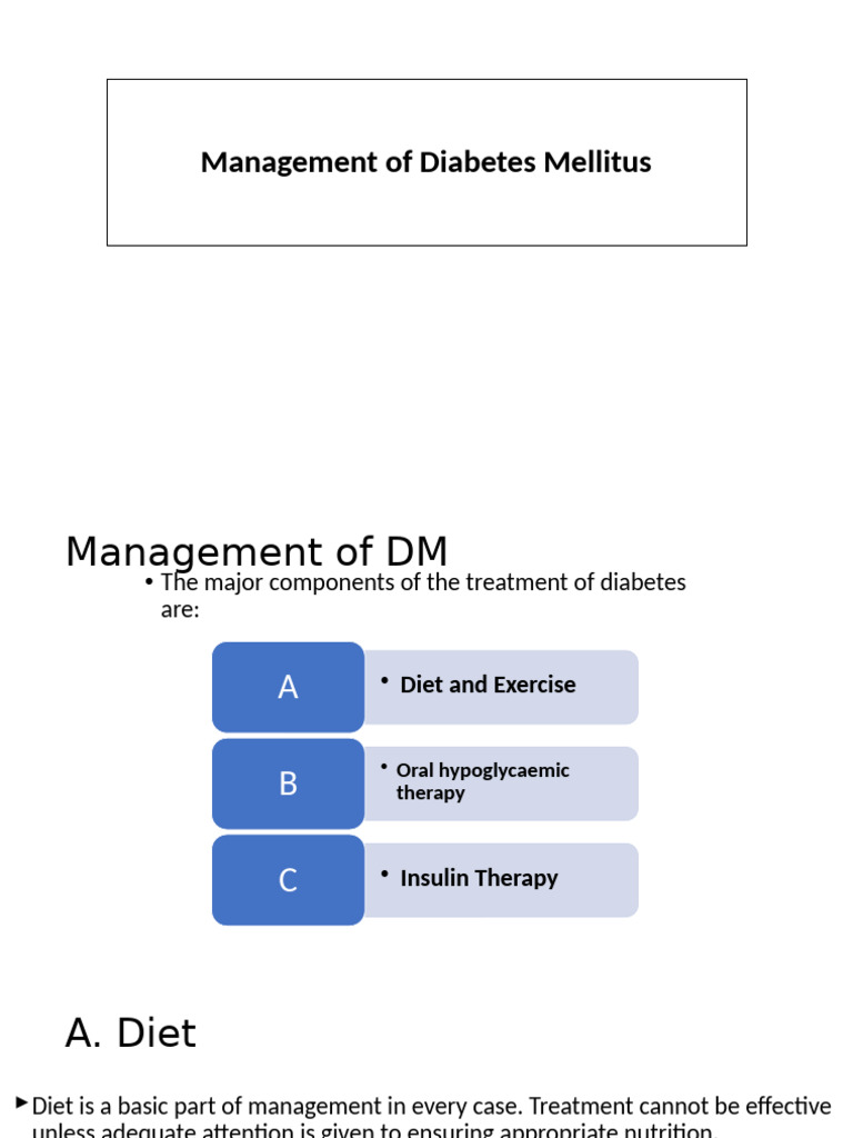 Lecture 50 Management of Diabetes Mellitus | PDF | Diabetes Management ...