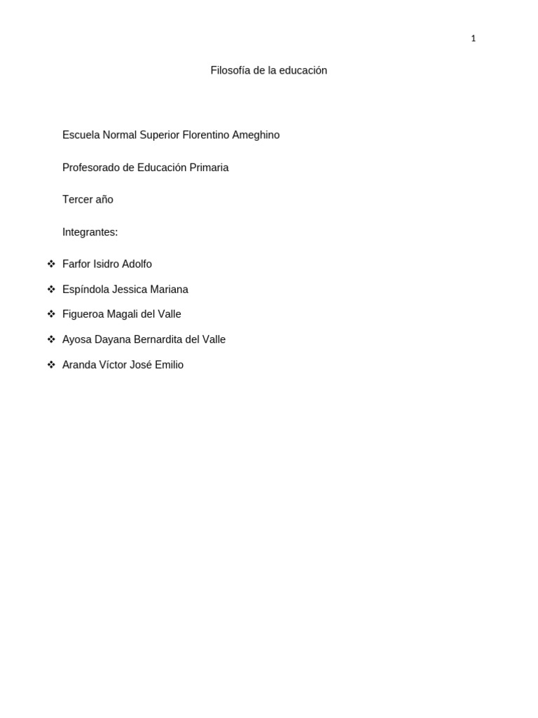 Filosofía de La Educación | PDF | Plan de estudios | Pedagogía