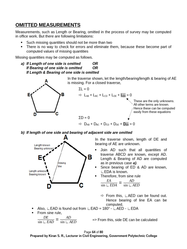 Calculating Omitted Survey Measurements | PDF