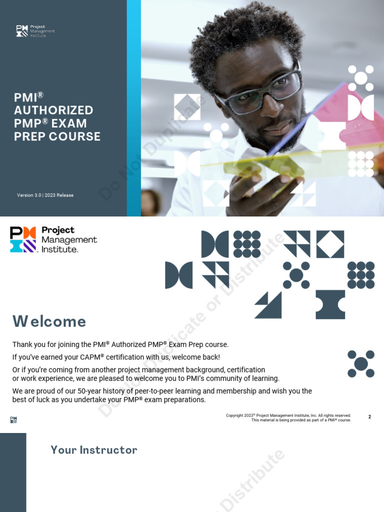 Or Distribute: PMI Authorized PMP Exam Prep Course | PDF | Project Management Professional